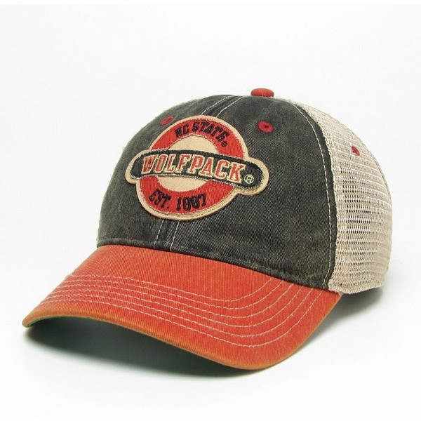 Vintage Snapback Hat - Red/Black/Iv